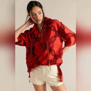 Free People We The Free Malta Terry Beach Vacation Tunic Top Size Medium